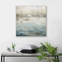 Abstract Seascape Framed Canvas Art Print