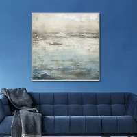 Abstract Seascape Framed Canvas Art Print