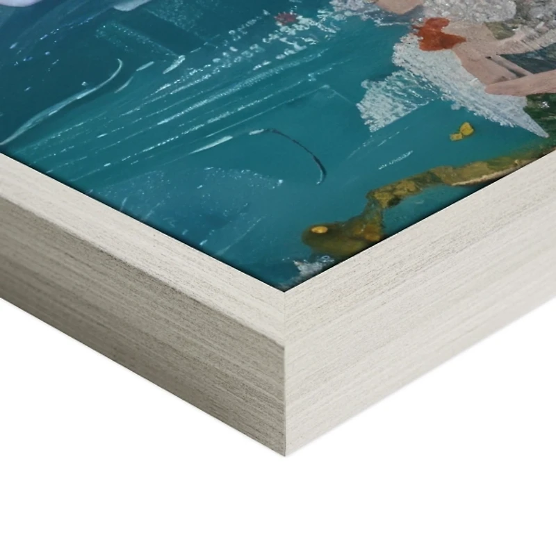 Cliffside Homes Framed Canvas Art Print