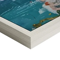 Cliffside Homes Framed Canvas Art Print