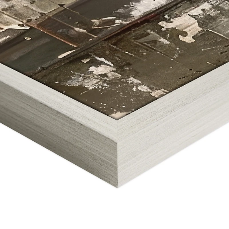 Distressed Bouquet Framed Canvas Art Print