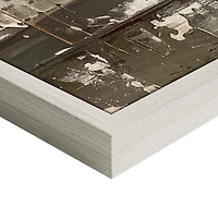 Distressed Bouquet Framed Canvas Art Print