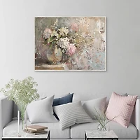 European Blooms Framed Canvas Art Print