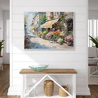 Flower Market II Framed Canvas Art Print