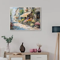 Flower Market II Framed Canvas Art Print
