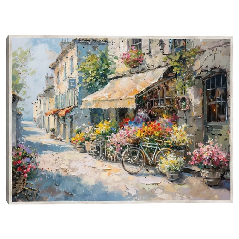 Flower Market II Framed Canvas Art Print