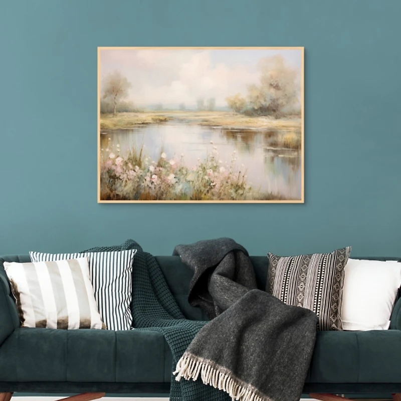 Still Waters Framed Canvas Art Print