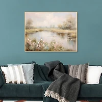 Still Waters Framed Canvas Art Print