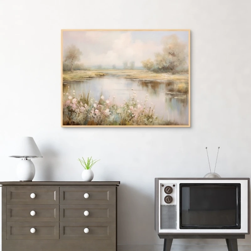 Still Waters Framed Canvas Art Print