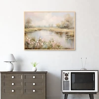Still Waters Framed Canvas Art Print