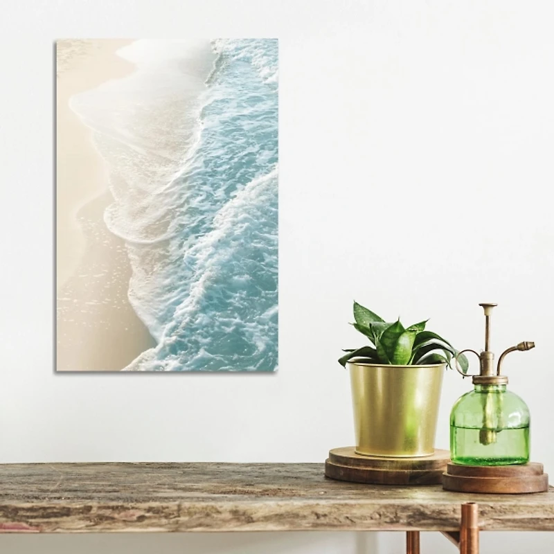 Teal Ocean Dreams Canvas Art Print
