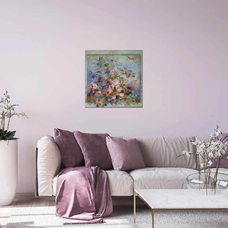 Roses in a Window Canvas Art Print