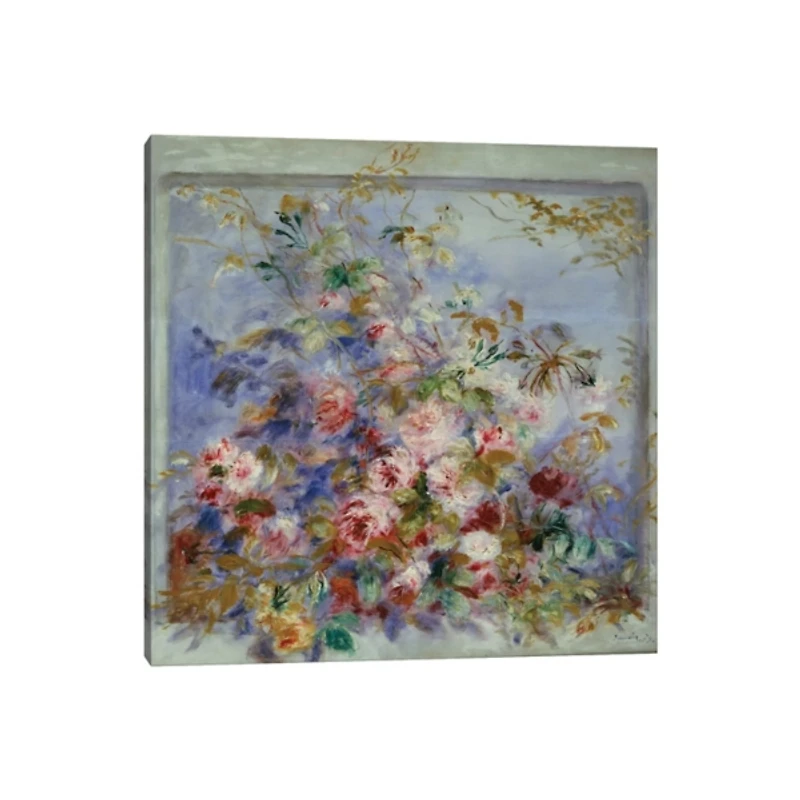 Roses in a Window Canvas Art Print