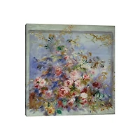 Roses in a Window Canvas Art Print