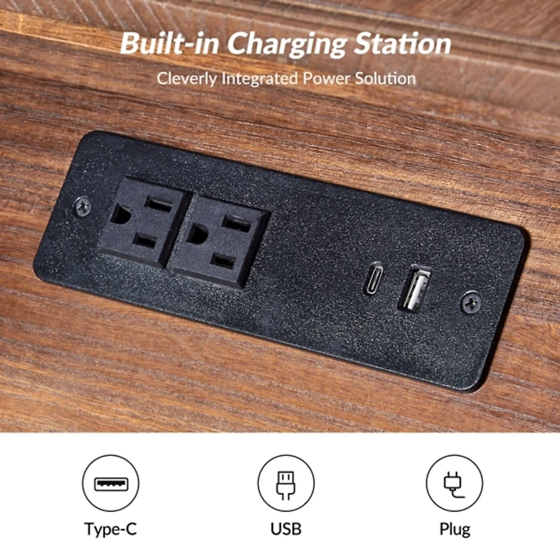 Erica Walnut Wood Spindle End Table