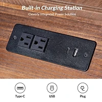 Erica Walnut Wood Spindle End Table