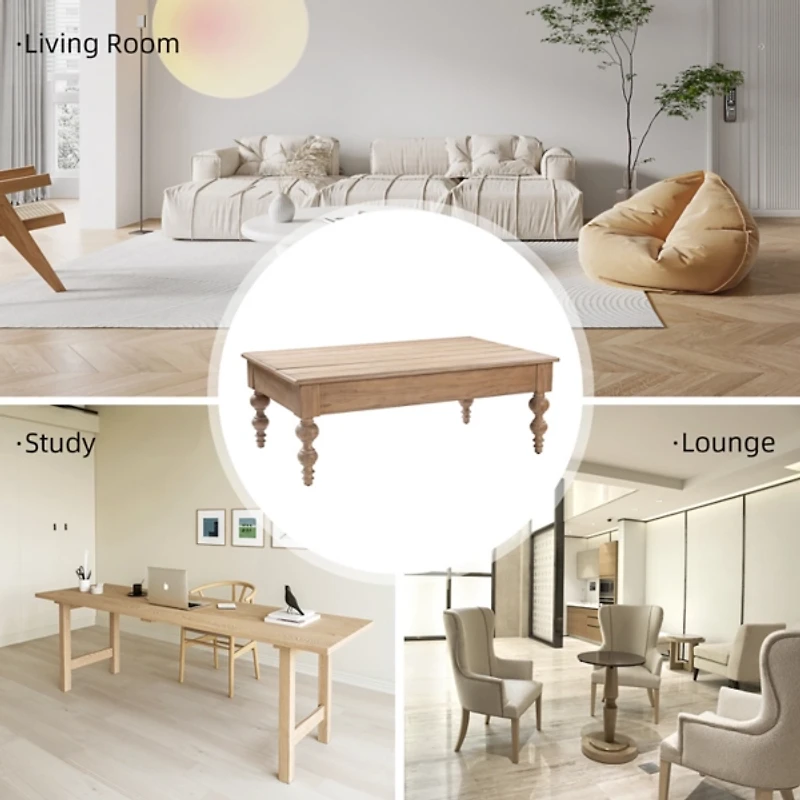 Natural Farmhouse Angelica Coffee Table