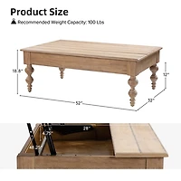 Natural Farmhouse Angelica Coffee Table