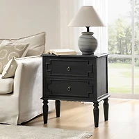 Charcoal 2-Drawer Augustus Nightstand