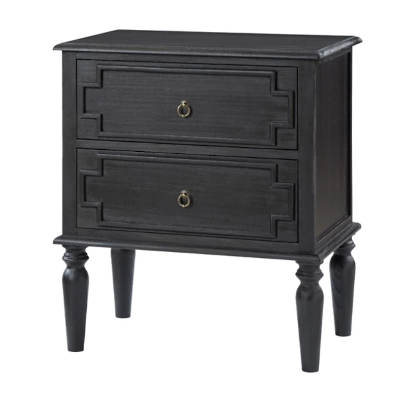 Charcoal 2-Drawer Augustus Nightstand