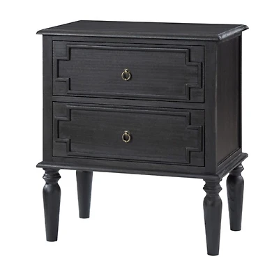 Charcoal 2-Drawer Augustus Nightstand