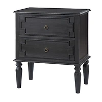 Charcoal 2-Drawer Augustus Nightstand