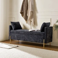 Velvet Arrigo Storage Bench