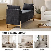 Velvet Arrigo Storage Bench