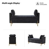 Velvet Arrigo Storage Bench