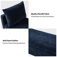 Navy Velvet Arrigo Storage Bench