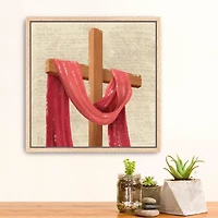 Holy Cross Framed Canvas Art Print