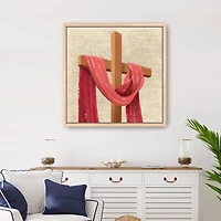 Holy Cross Framed Canvas Art Print, 30x30