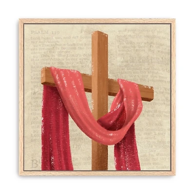Holy Cross Framed Canvas Art Print, 30x30