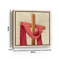 Holy Cross Framed Canvas Art Print, 40x40