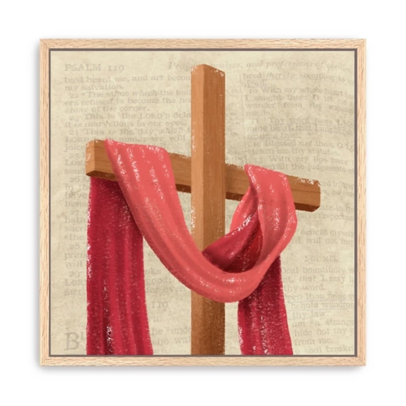 Holy Cross Framed Canvas Art Print, 40x40
