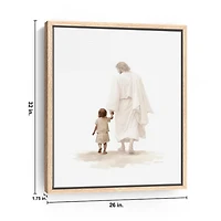 Walk with Jesus Framed Canvas Art Print, 26x32