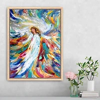 Angel Bright Framed Canvas Art Print
