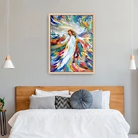 Angel Bright Framed Canvas Art Print, 32x42