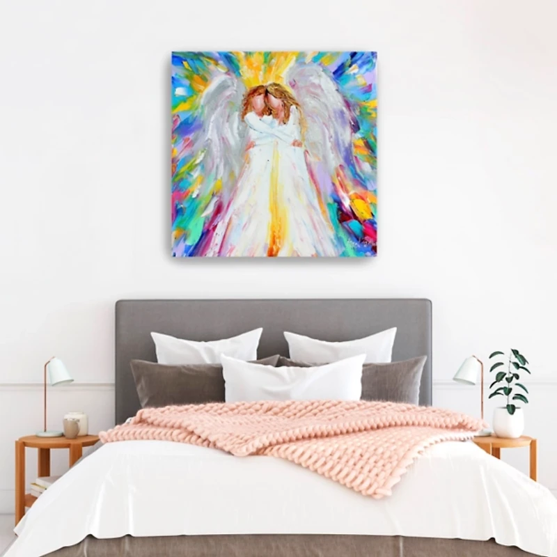 Angel Hugs Canvas Art Print