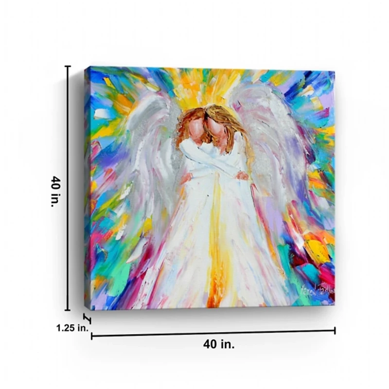 Angel Hugs Canvas Art Print
