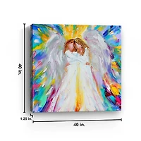 Angel Hugs Canvas Art Print
