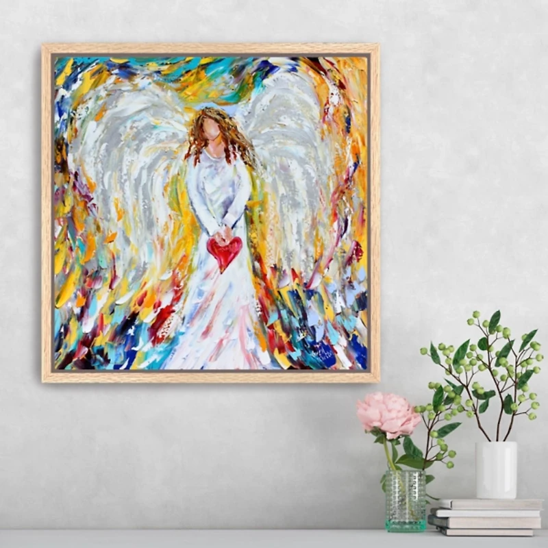 Angel of My Heart Framed Canvas Art Print