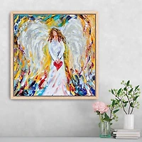 Angel of My Heart Framed Canvas Art Print