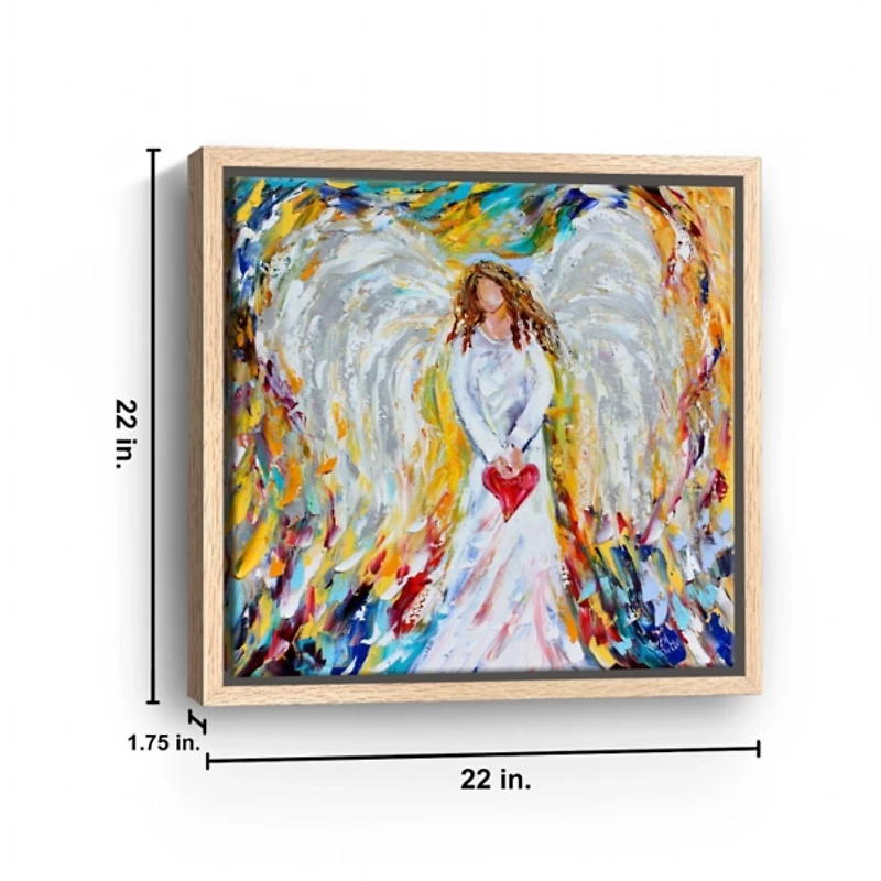 Angel of My Heart Framed Canvas Art Print