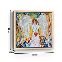 Angel of My Heart Framed Canvas Art Print