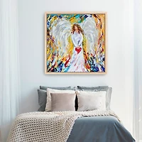 Angel of My Heart Framed Canvas Art Print, 40x40