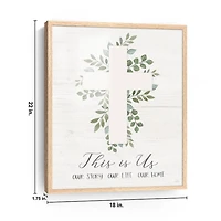 This is Us Cross Canvas Wall Plaque