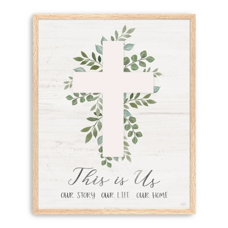 This is Us Cross Canvas Wall Plaque