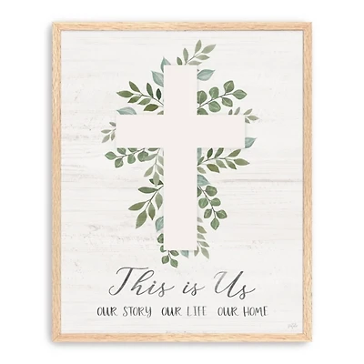 This is Us Cross Canvas Wall Plaque