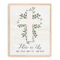 This is Us Cross Canvas Wall Plaque